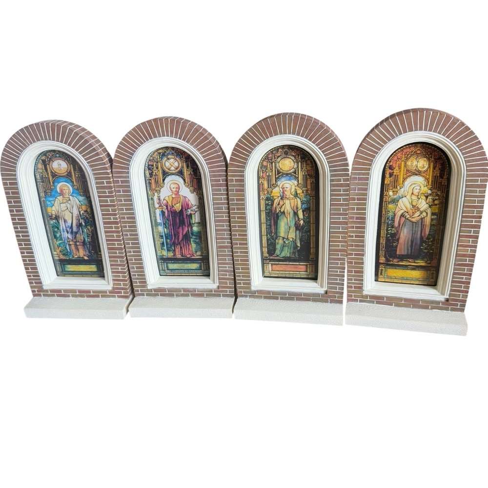 Ceramic Catholic Windowpane Collection‎ Set